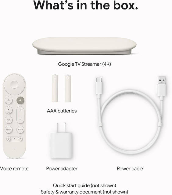 Google TV Streamer 4K 4/32GB (C1930110) Медиаплеер хромкаст