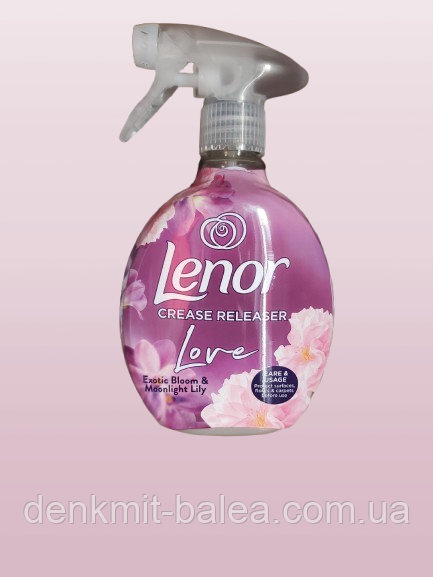 Спрей для прасування сильно пом'ятої білизни Lenor Love spray 500 мл., фото 1