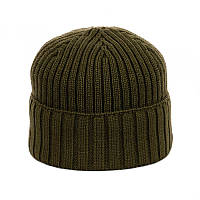 Зимова шапка на повному флісі 2*1 хакі