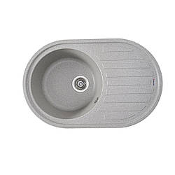 Гранітна мийка для кухні VALESO LIRA 7750 матова Сіра