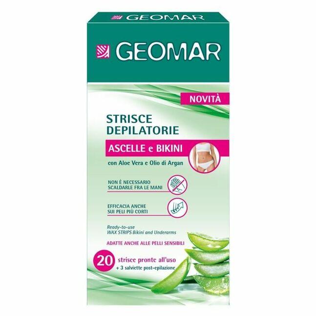 Воскові смужки для бікіні та пахв GEOMAR Wax Strips Bikini & Underarms, фото 1