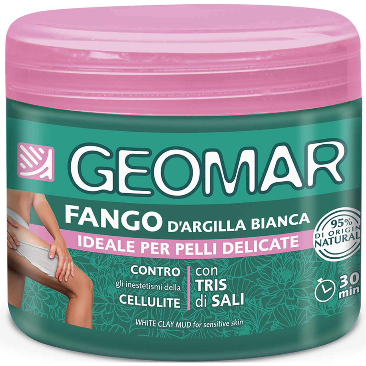 Антицелюлітний засіб з білою глиною GEOMAR White Clay Mud
