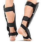 Захист гомілки та стопи шкіряний для єдиноборств захист для ніг Hard Touch 4229 розмір M Black, фото 3