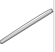 Злизувач / бархатка двері передня ліва Nissan Ariya (22-) 80835-5MP0A, фото 3