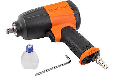 Пневмогайковерт ударний в полегшеному корпусі з реверсом та регулюванням зусилля 1/2''(550Hм, 7500 об/хв)