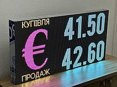 LED табло валют LTB 960×480 P5 одностороннє | Електронне табло курсів
