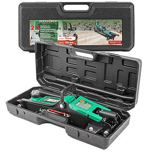 Домкрат підкатний 2.5т (90-400мм) гідравлічний у кейсі ROCKFORCE RF-T830031DS