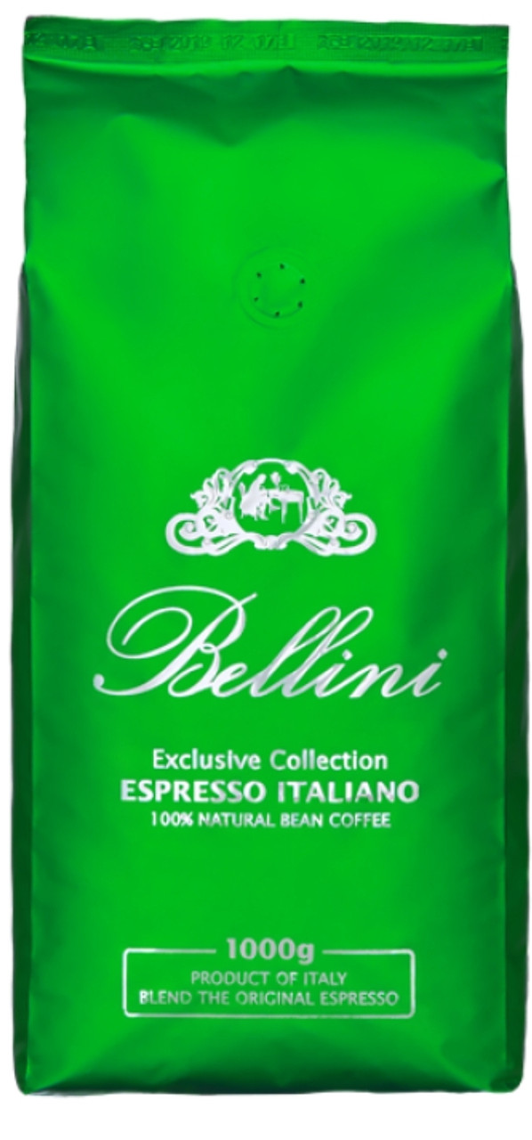 Кава в зернах Bellini LIME 1000г, 100% Arabica, свіже обсмажування 
(Bellini Espresso Italiano Lime)