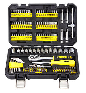 Набір інструментів 130 предметів 1/4" WMC TOOLS 20130