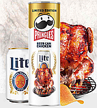Чіпси Pringles Miller Lite Beer Can Chicken 158г, фото 3