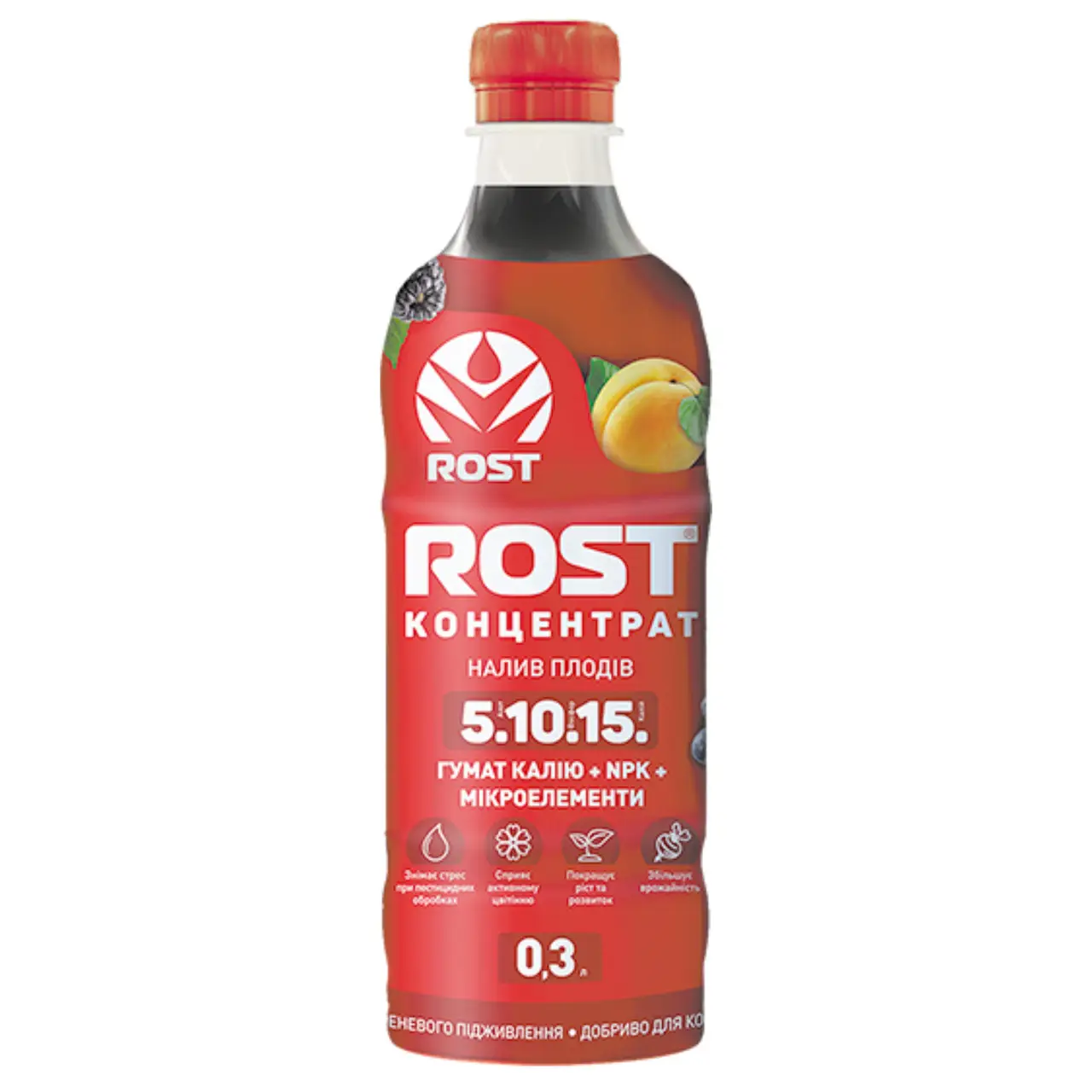 Калійне добриво NPK 5/10/15 Рост Концентрат 300 мл