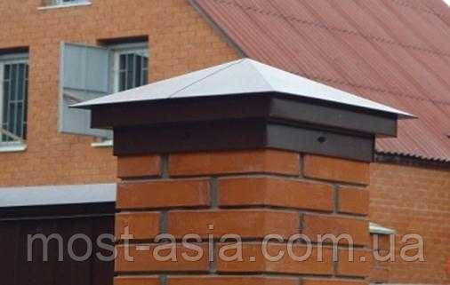 Ковпаки для парканів, Ковпаки на паркан із металу.