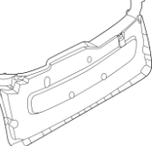 Обшивка кришки багажника Nissan Ariya (22-) 90900-5MP0A