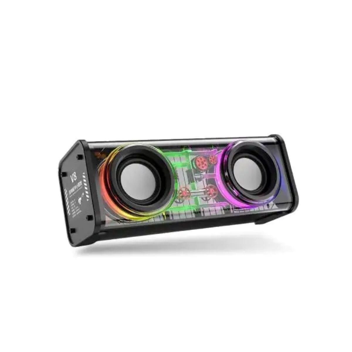 Колонка портативна V8 BT/TF/USB/TWS 10 Вт чорна V8B