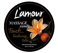 Масажна свічка з ароматом апельсину L'amour Blossoming Neroli, 30 мл.