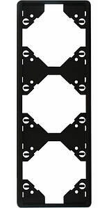 Рамка 3-міс. котик. Чорний, 50932 TPT, Efapel APOLO 5000