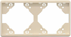 Рамка 2-міс. котик. Слонова кістка, 50922 TMF, Efapel APOLO 5000