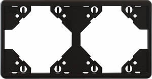 Рамка 2-міс. горизонт. Чорний, 50921 TPT, Efapel APOLO 5000