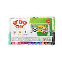 Набір для творчості "U'DO Clay 28 шт." брикет 10 г Strateg (30892)