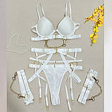 Комплект жіночої білизни з ланцюгами – розкішний набір, що стане чудовим подарунком для неї, фото 10