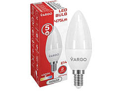 Лампа світлодіодна 5W E14 C37 4000K 220V (V-110522) ТМ VARGO