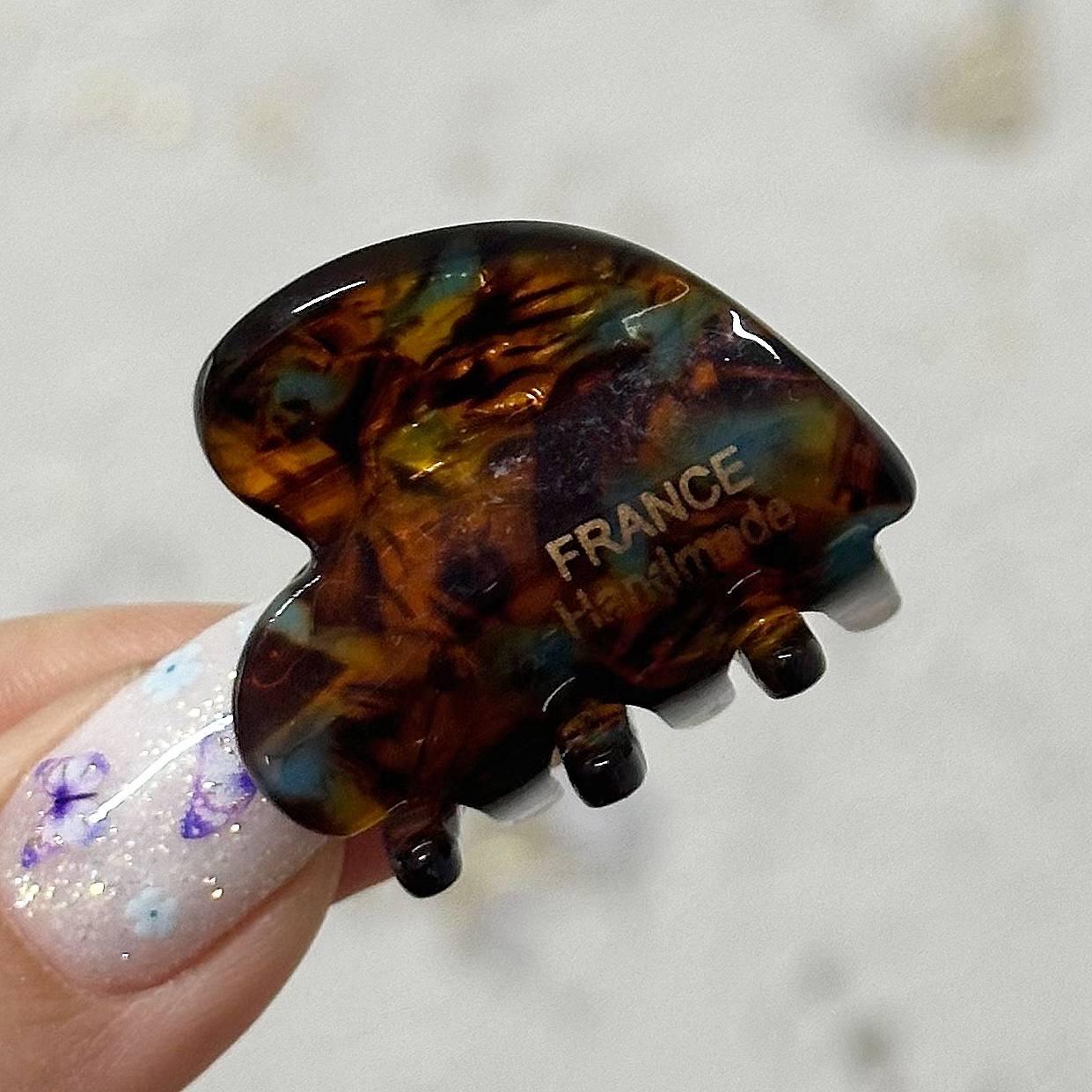 Крабик для волосся Pearl Lux Mini (Коричневий)