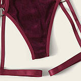 Велюровий комплект жіночої нижньої білизни – романтичний подарунок для коханої, фото 9