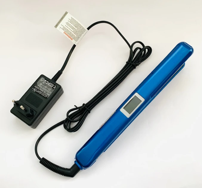 Утюжок інфрачервоний з ультразвуком Ultrasonic hair care clips 1056 (Синій)