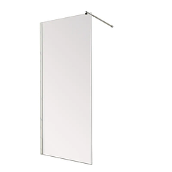 Душова перегородка Mixxus Premium FLAT SP01-140x200-TR Chrome Walk-In прозоре скло 8 мм (MI6853)