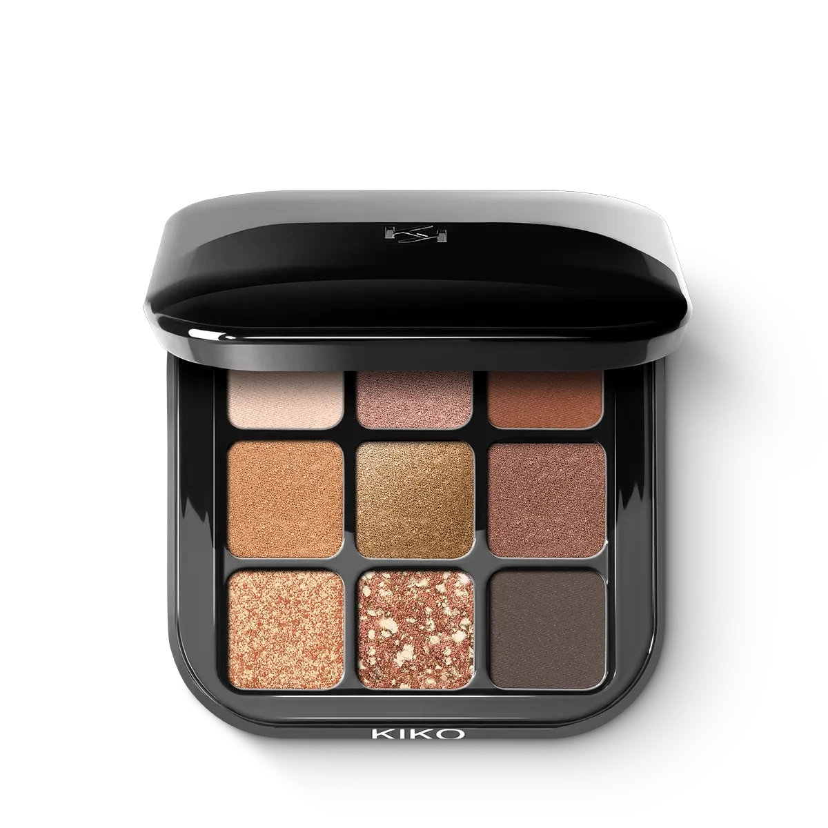 Палітра з 9 тіней Kiko Milano Glamour multi finish eyeshadow palette (02 Sunset Vibes)