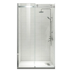 Двері в нішу Koer SR SD01-120x200-TR-01 прозоре скло Easy Clean 8мм, хром (KR5376)