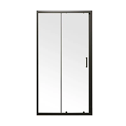 Двері в нішу Mixxus Premium DIVERSE SD01-140x185-TR Black прозоре скло 5мм (MI6878)