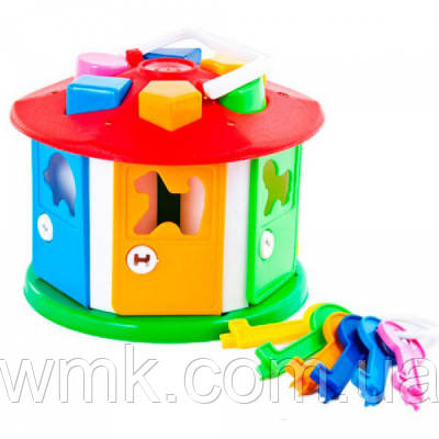 Дитяча іграшка сортер Розумний малюк 2438 Будиночок, фото 1