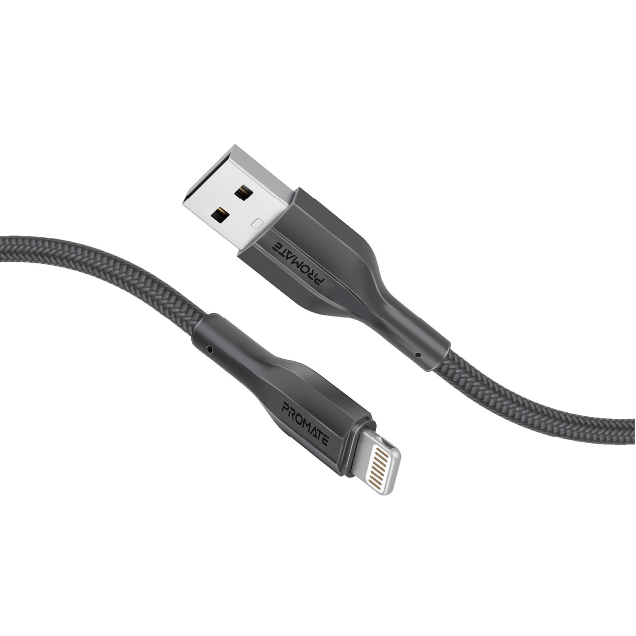 Кабель Promate xCord-Ai200 USB to Lightning 2А 2 м Black (xcord-ai200.black), фото 1