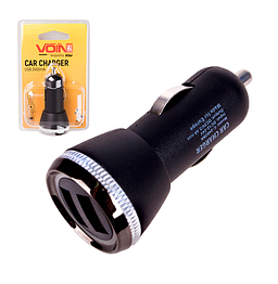 Зарядний пристрій 2USB C-2402BK 12V/24V/5V/2.4A VOIN - оригінал