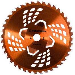 Ніж для тримера Tekhmann диск 255х25.4 мм 40 ТВС зубців, 4 підрізні лопасті (40034458) - оригінал