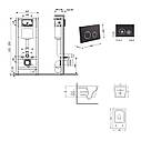 Готове рішення Qtap для ванної кімнати: підвісний унітаз Crow Ultra Quiet 520x360x290 + комплект інсталяції, фото 2