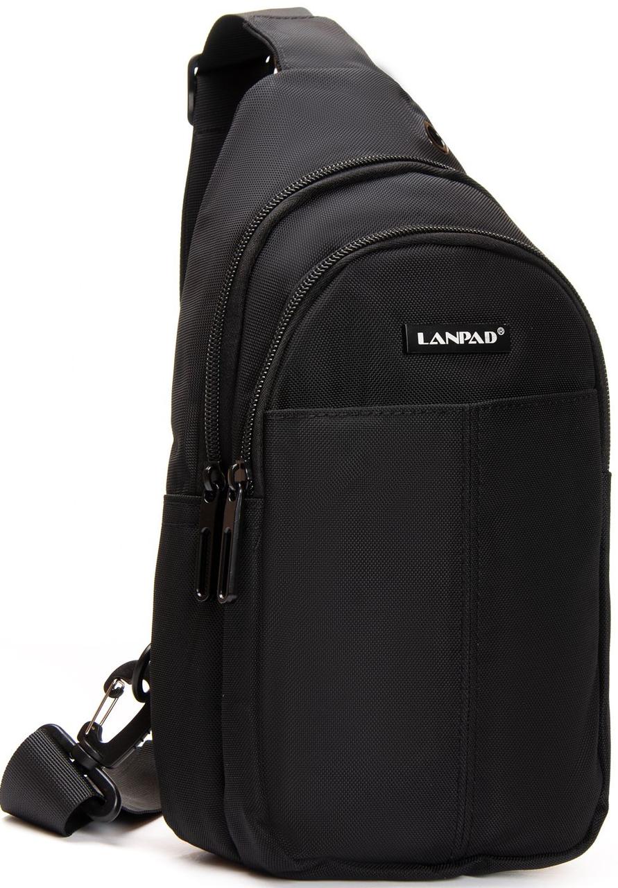 Сумка чоловіча LANPAD слинг Чорний (LAN83030 black), фото 1