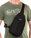 Сумка чоловіча LANPAD слинг Чорний (LAN83030 black), фото 7