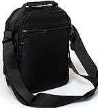 Чоловіча сумка LANPAD на плече 20х25х10 см Синьо-чорний (LAN8651 blue), фото 2