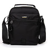 Сумка-планшет LANPAD чоловіча 20х24х10 см Чорний (LAN7669 black), фото 2