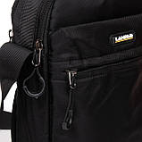 Сумка-планшет LANPAD чоловіча 20х24х10 см Чорний (LAN7669 black), фото 5