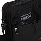 Сумка-планшет LANPAD чоловіча 20х26х10 см Чорний (LAN65318 black), фото 5