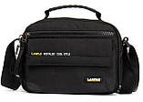 Сумка тканинна LANPAD чоловіча 23х17х11 см Чорний (LAN4120 black), фото 2