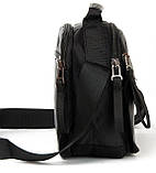 Сумка тканинна LANPAD чоловіча 23х17х11 см Чорний (LAN4120 black), фото 4