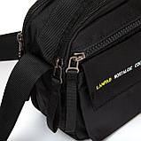 Сумка тканинна LANPAD чоловіча 23х17х11 см Чорний (LAN4120 black), фото 5