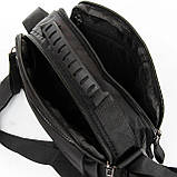 Сумка тканинна LANPAD чоловіча 23х17х11 см Чорний (LAN4120 black), фото 6