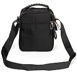 Сумка тканинна LANPAD чоловіча 18х20х10 см Чорний (LAN4118 black), фото 3