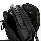 Сумка тканинна LANPAD чоловіча 18х20х10 см Чорний (LAN4118 black), фото 5