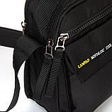 Сумка тканинна LANPAD чоловіча 18х20х10 см Чорний (LAN4118 black), фото 6